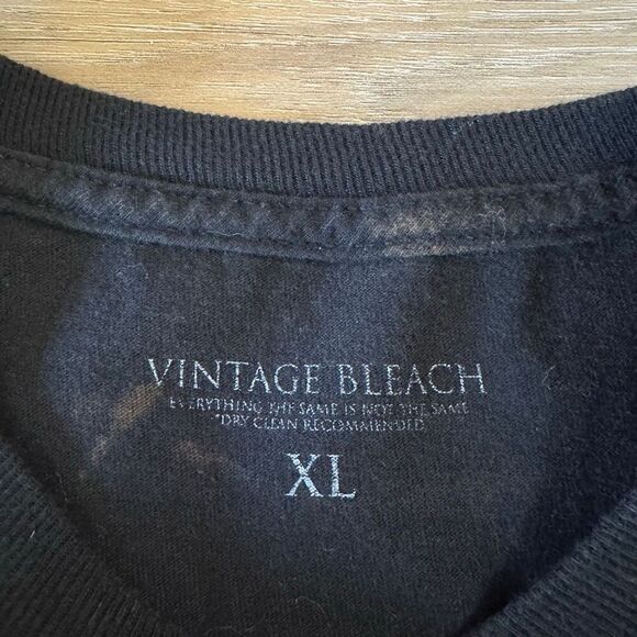 Vintage Bleach Kanye West The Life Of Pablo Quote Black Distressed Shirt Size XL - Picture 3 of 12